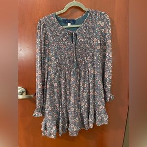 Blue Rain Floral dress